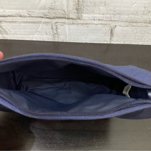 CHRISTIAN DIOR Parfums Navy Satin Cosmetic Case Travel Pouch Bag - Picture 7 of 11